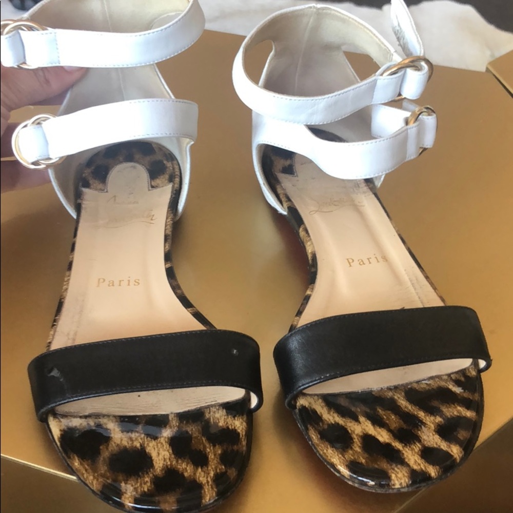 Animal print Christian Louboutin sandals